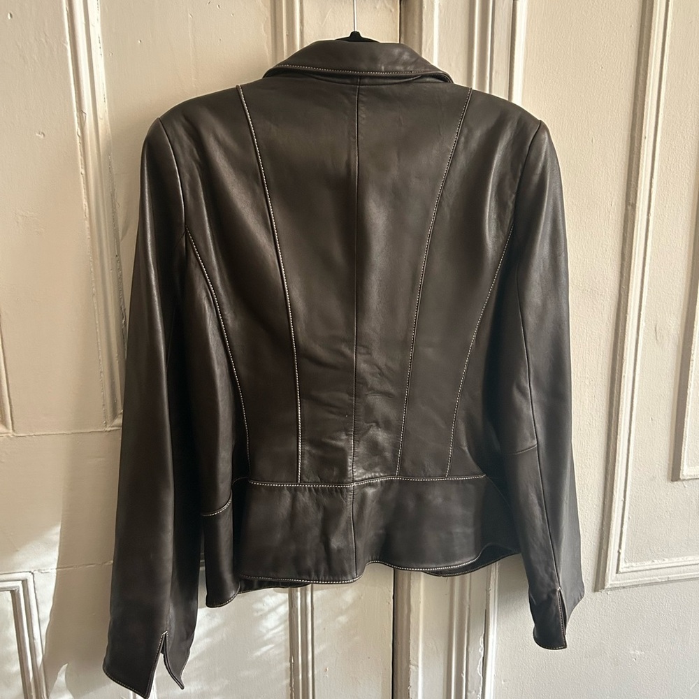 Vintage Context Brown Leather Jacket - image 5